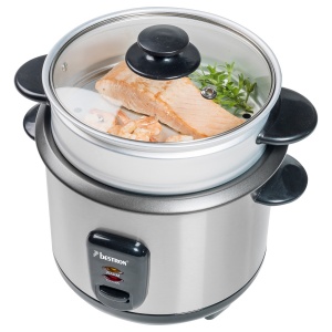 ARC180 Stainless steel rice cooker with steamer