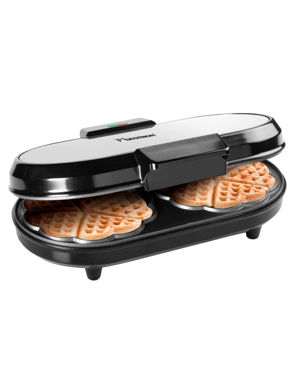 ADWM7300S Double waffle maker for classic heart-shaped waffles